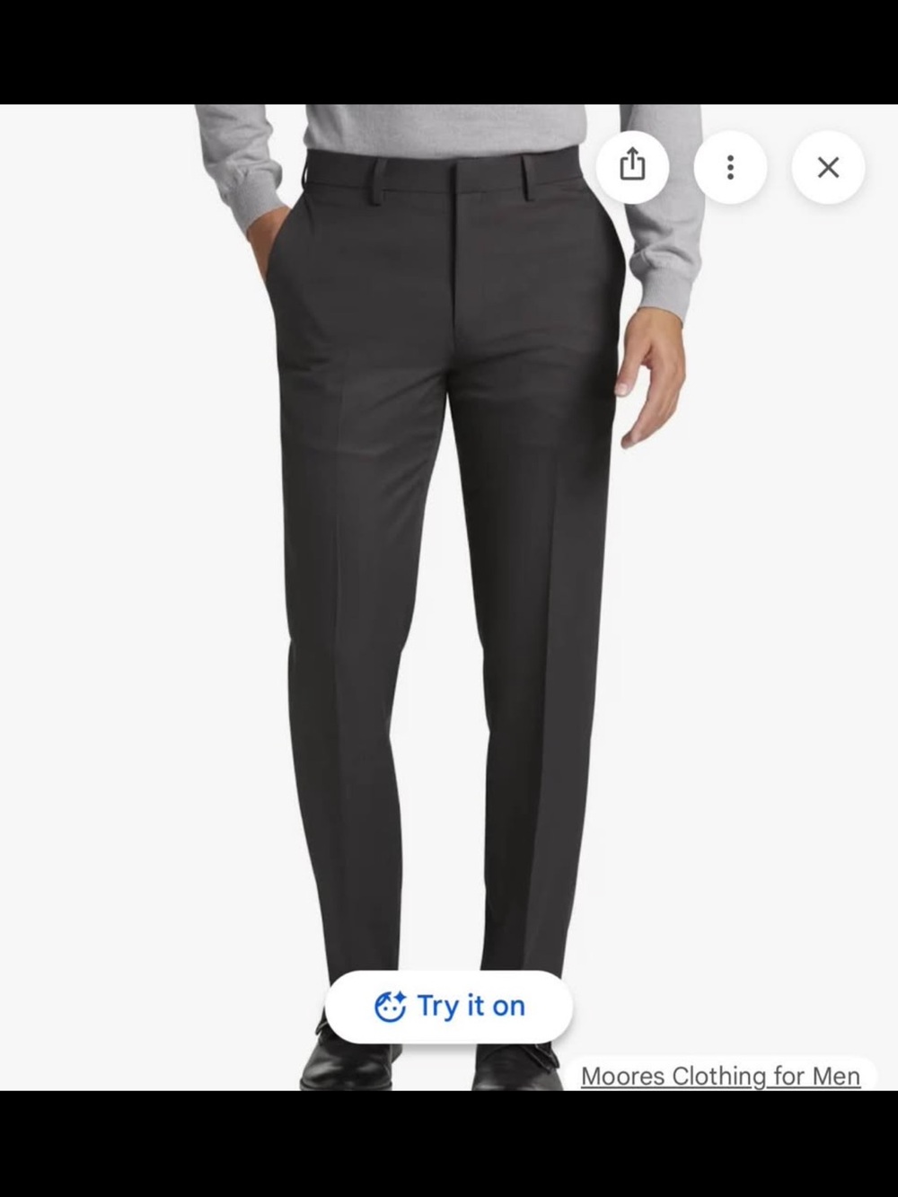 Haggar Men's Dress Pants - Dark Charcoal Gray